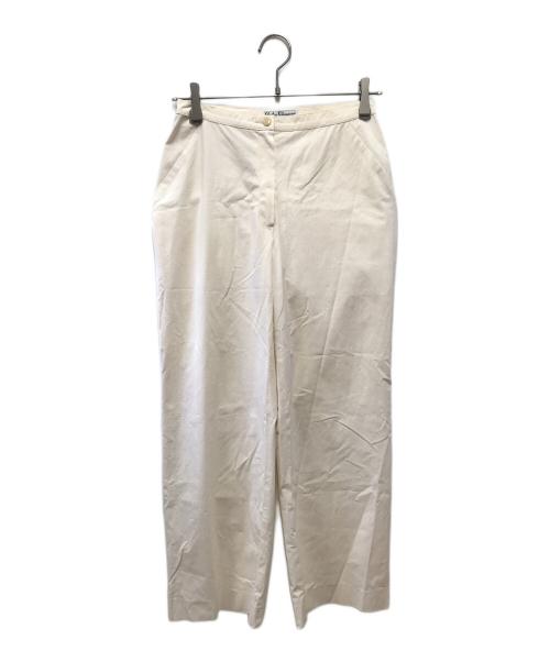 Salvatore Ferragamo（サルヴァトーレ フェラガモ）Salvatore Ferragamo (サルヴァトーレ フェラガモ) ワイドパンツ アイボリー サイズ:US 6の古着・服飾アイテム