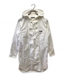 CDG（シーディージー）の古着「ロングシャツパーカー」｜ホワイト