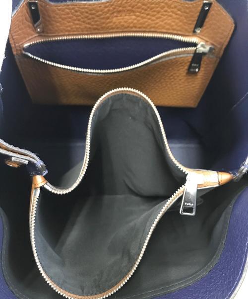 FURLA（フルラ）FURLA (フルラ) ハンドバッグ ブラウンの古着・服飾アイテム