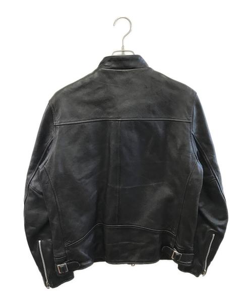 Schott（ショット）Schott (ショット) FREAK'S STORE (フリークストア) セミダブルライダースジャケット ブラック サイズ:Lの古着・服飾アイテム