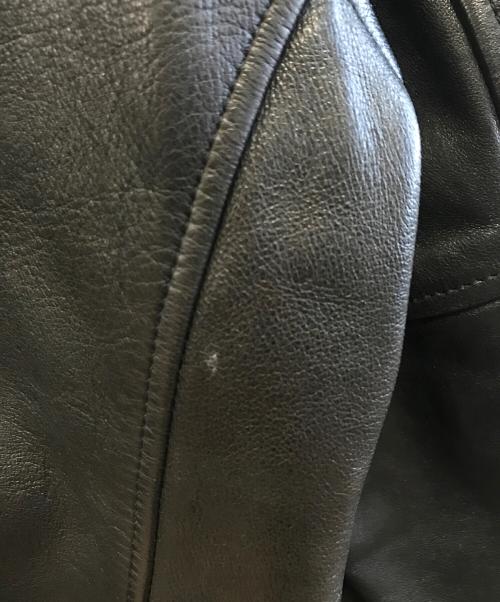 Schott（ショット）Schott (ショット) FREAK'S STORE (フリークストア) セミダブルライダースジャケット ブラック サイズ:Lの古着・服飾アイテム