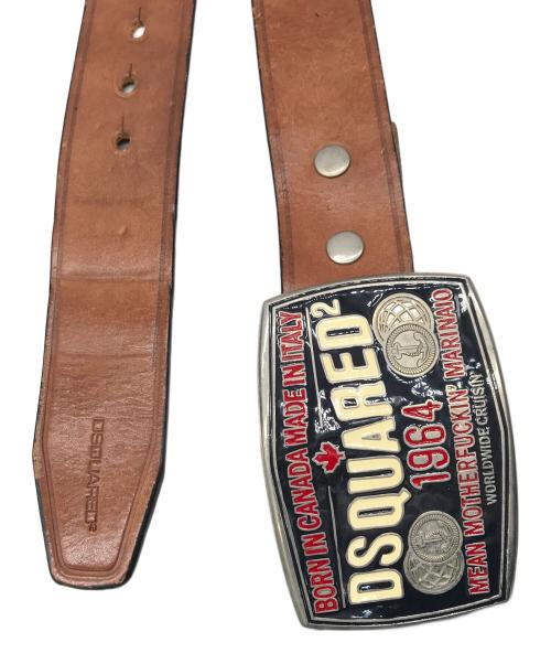 DSQUARED2（ディースクエアード）DSQUARED2 (ディースクエアード) ベルト ブラウンの古着・服飾アイテム