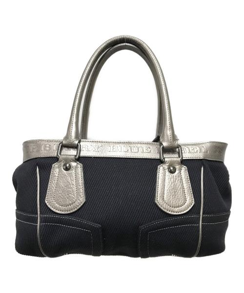 BURBERRY BLUE LABEL（バーバリーロンドンブルーレーベル）BURBERRY BLUE LABEL (バーバリーロンドンブルーレーベル) トートバッグ ブラック×シルバーの古着・服飾アイテム