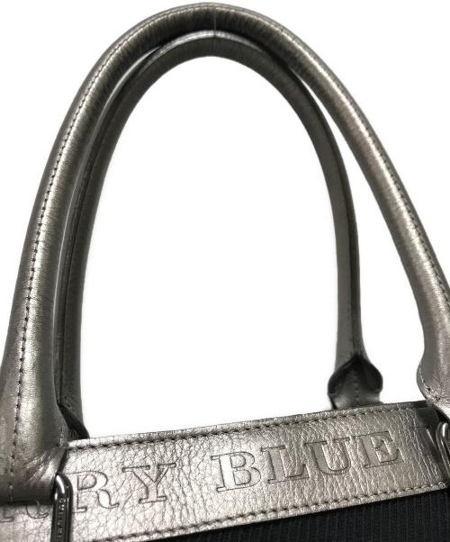 BURBERRY BLUE LABEL（バーバリーロンドンブルーレーベル）BURBERRY BLUE LABEL (バーバリーロンドンブルーレーベル) トートバッグ ブラック×シルバーの古着・服飾アイテム