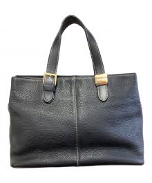 Burberry's（バーバリー）の古着「レザートートバッグ」｜ブラック