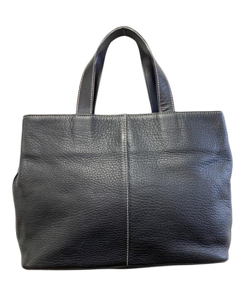 Burberry's（バーバリー）Burberry's (バーバリーズ) レザートートバッグ ブラックの古着・服飾アイテム