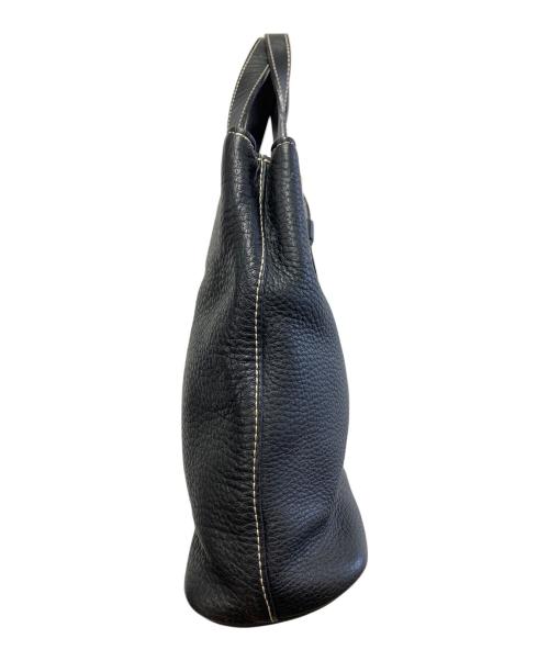 Burberry's（バーバリー）Burberry's (バーバリーズ) レザートートバッグ ブラックの古着・服飾アイテム