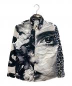 PAUL SMITHポールスミス）の古着「柄シャツ」｜ブラック×ホワイト