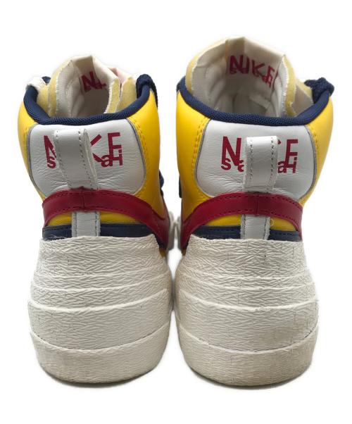 NIKE（ナイキ）NIKE (ナイキ) sacai (サカイ) ハイカットスニーカー ホワイト×イエロー×ネイビー×レッド サイズ:27.5の古着・服飾アイテム