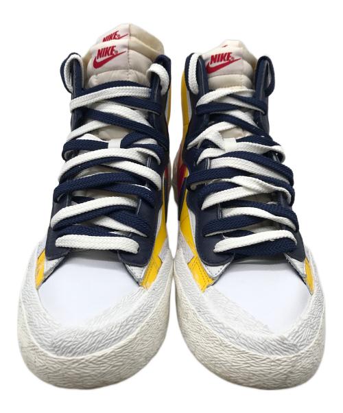 NIKE（ナイキ）NIKE (ナイキ) sacai (サカイ) ハイカットスニーカー ホワイト×イエロー×ネイビー×レッド サイズ:27.5の古着・服飾アイテム
