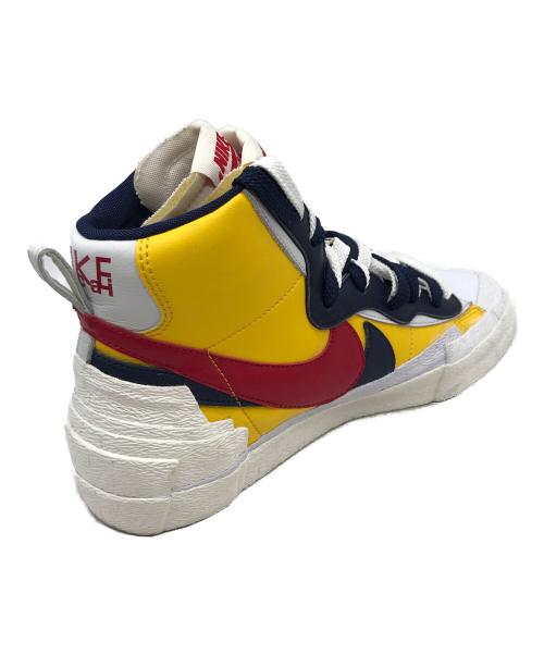 NIKE（ナイキ）NIKE (ナイキ) sacai (サカイ) ハイカットスニーカー ホワイト×イエロー×ネイビー×レッド サイズ:27.5の古着・服飾アイテム