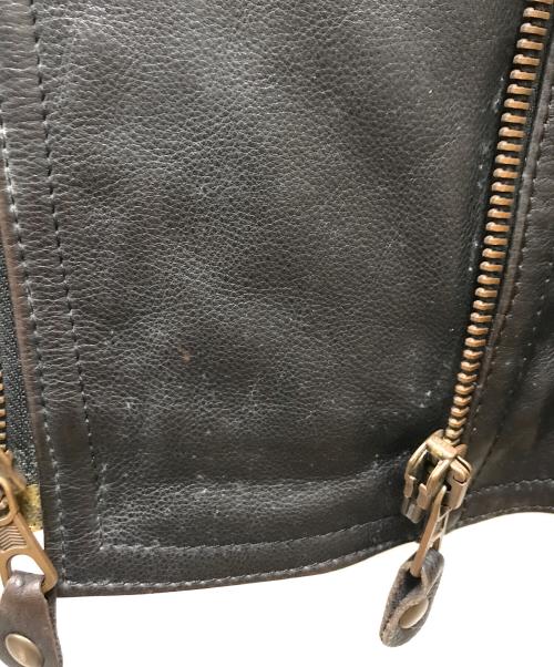 KADOYA（カドヤ）KADOYA (カドヤ) ダブルライダースジャケット ブラック サイズ:46の古着・服飾アイテム