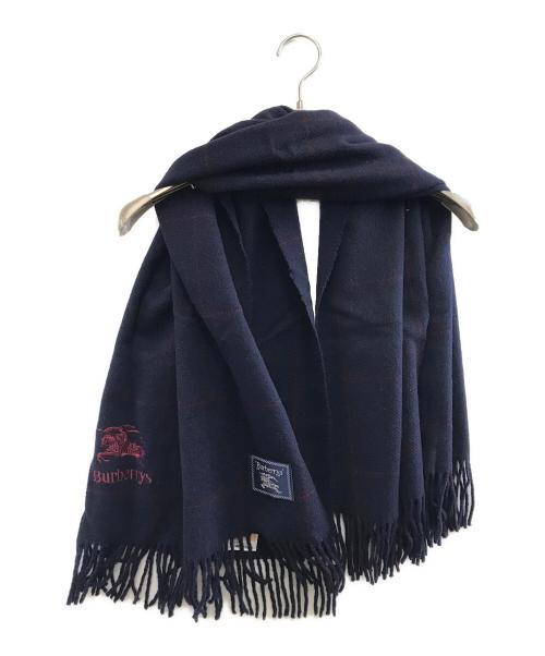 Burberry's（バーバリー）Burberry's (バーバリーズ) マフラー ネイビーの古着・服飾アイテム