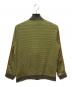 ISSEY MIYAKE (イッセイミヤケ) サイドライン幾何学ジャガードトラックジャケット イエロー×グリーン サイズ:2：15000円