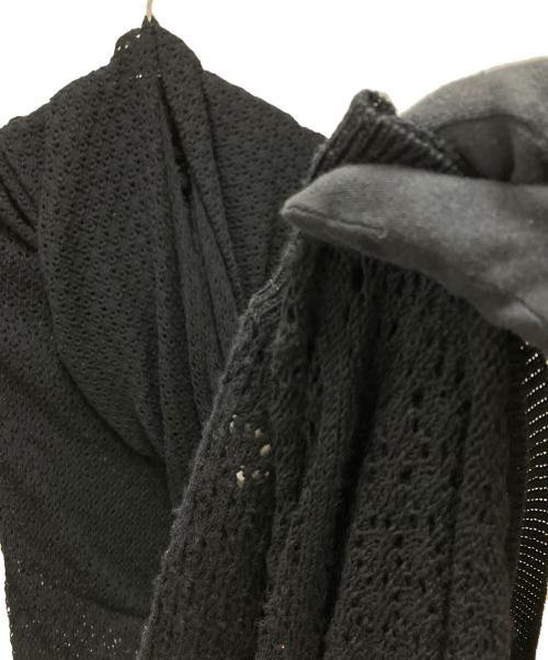 Y's（ワイズ）Y's (ワイズ) 変形ポンチョ ブラック サイズ:3の古着・服飾アイテム