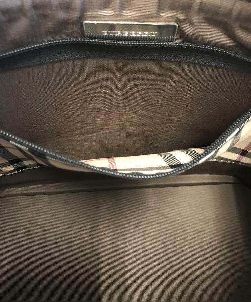 BURBERRY（バーバリー）BURBERRY (バーバリー) ハンドバッグ ブラックの古着・服飾アイテム
