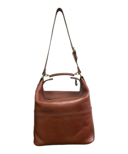 Herz（ヘルツ）Herz (ヘルツ) ショルダーボストンバッグL ブラウンの古着・服飾アイテム