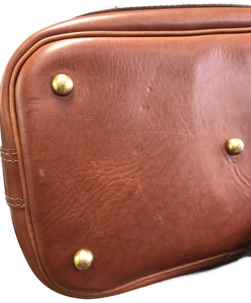 Herz（ヘルツ）Herz (ヘルツ) ショルダーボストンバッグL ブラウンの古着・服飾アイテム