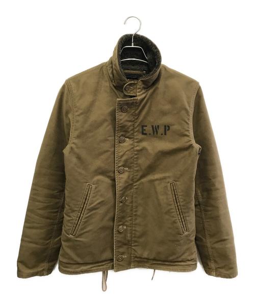 COOTIE PRODUCTIONS（クーティープロダクツ）COOTIE PRODUCTIONS (クーティープロダクツ) N1デッキジャケット オリーブ サイズ:Lの古着・服飾アイテム