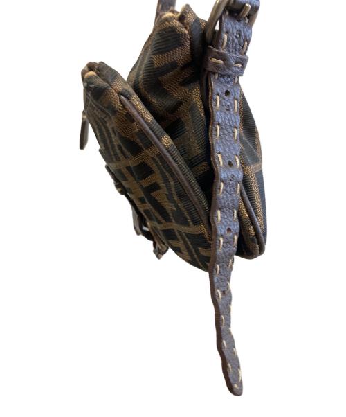 FENDI（フェンディ）FENDI (フェンディ) ショルダーポーチ ブラウン×ベージュの古着・服飾アイテム