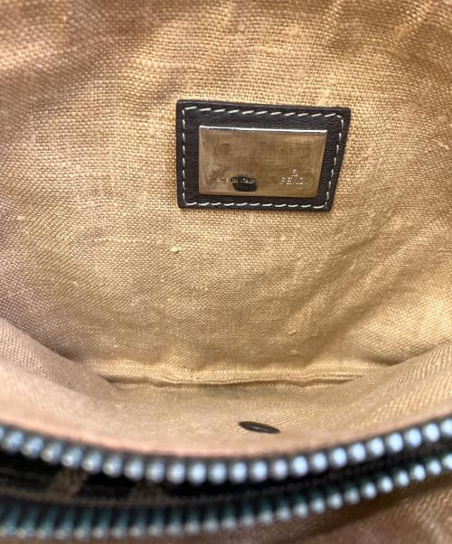 FENDI（フェンディ）FENDI (フェンディ) ショルダーポーチ ブラウン×ベージュの古着・服飾アイテム