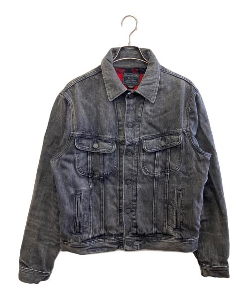 POLO RALPH LAUREN（ポロ・ラルフローレン）POLO RALPH LAUREN (ポロ・ラルフローレン) トラッカージャケット ブラック サイズ:L/Gの古着・服飾アイテム