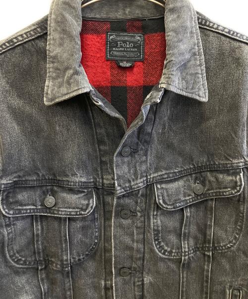 POLO RALPH LAUREN（ポロ・ラルフローレン）POLO RALPH LAUREN (ポロ・ラルフローレン) トラッカージャケット ブラック サイズ:L/Gの古着・服飾アイテム