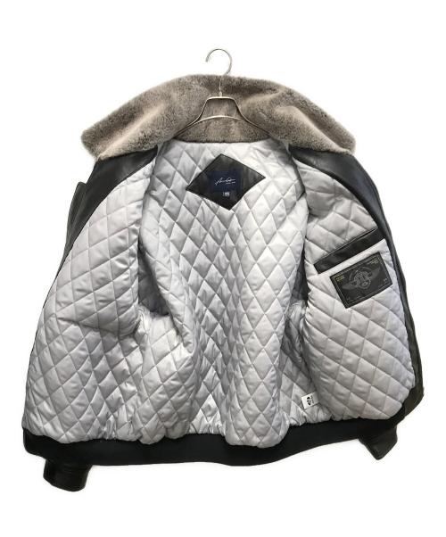 ACUSA JEANS（アクサジーンズ）ACUSA JEANS (アクサジーンズ) レザージャケット ブラック サイズ:XLの古着・服飾アイテム