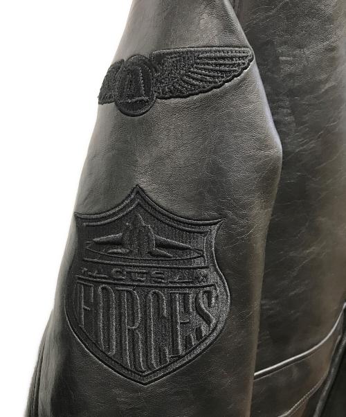 ACUSA JEANS（アクサジーンズ）ACUSA JEANS (アクサジーンズ) レザージャケット ブラック サイズ:XLの古着・服飾アイテム