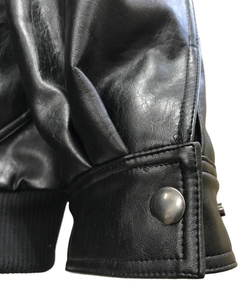 ACUSA JEANS（アクサジーンズ）ACUSA JEANS (アクサジーンズ) レザージャケット ブラック サイズ:XLの古着・服飾アイテム
