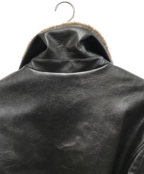 ACUSA JEANS（アクサジーンズ）ACUSA JEANS (アクサジーンズ) レザージャケット ブラック サイズ:XLの古着・服飾アイテム