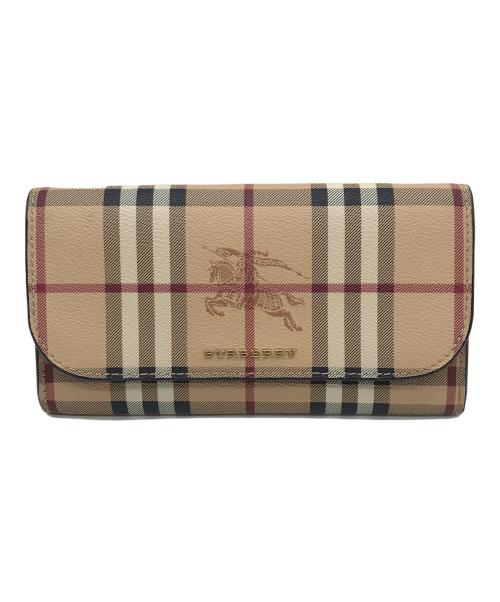 BURBERRY（バーバリー）BURBERRY (バーバリー) 2つ折り財布 ベージュの古着・服飾アイテム