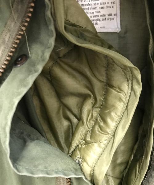 US ARMY（ユーエスアーミー）US ARMY (ユーエスアーミー) モッズコート カーキ サイズ:Lの古着・服飾アイテム