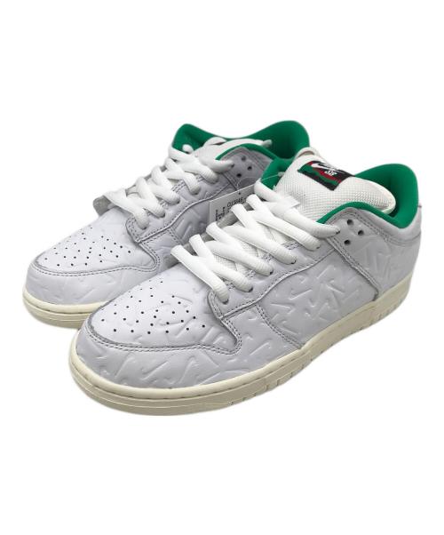NIKE SB（ナイキエスビー）NIKE SB (ナイキエスビー) ローカットスニーカー WHITE/WHITE-LUCID GREEN-SAIL サイズ:26 未使用品の古着・服飾アイテム