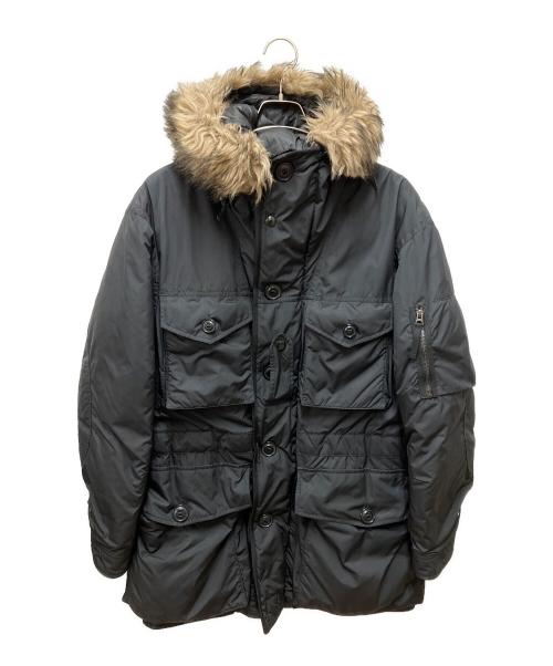 POLO RALPH LAUREN（ポロ・ラルフローレン）POLO RALPH LAUREN (ポロ・ラルフローレン) ダウンコート ブラック×ブラウン サイズ:Lの古着・服飾アイテム