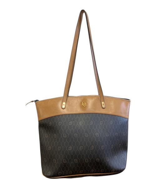 Christian Dior（クリスチャン ディオール）Christian Dior (クリスチャン ディオール) トートバッグ ブラック×ブラウンの古着・服飾アイテム