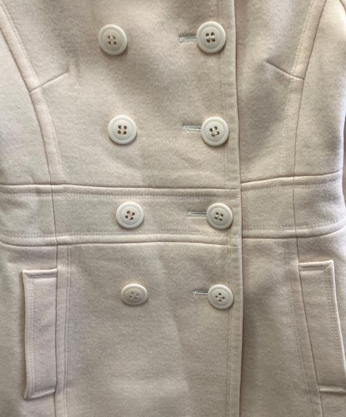 BURBERRY BLUE LABEL（バーバリーロンドンブルーレーベル）BURBERRY BLUE LABEL (バーバリーロンドンブルーレーベル) ウールコート ホワイト サイズ:38の古着・服飾アイテム