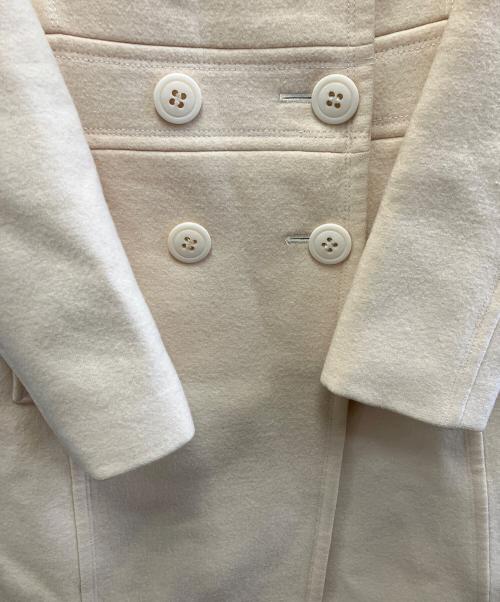 BURBERRY BLUE LABEL（バーバリーロンドンブルーレーベル）BURBERRY BLUE LABEL (バーバリーロンドンブルーレーベル) ウールコート ホワイト サイズ:38の古着・服飾アイテム