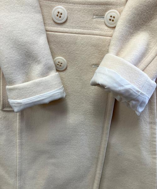 BURBERRY BLUE LABEL（バーバリーロンドンブルーレーベル）BURBERRY BLUE LABEL (バーバリーロンドンブルーレーベル) ウールコート ホワイト サイズ:38の古着・服飾アイテム