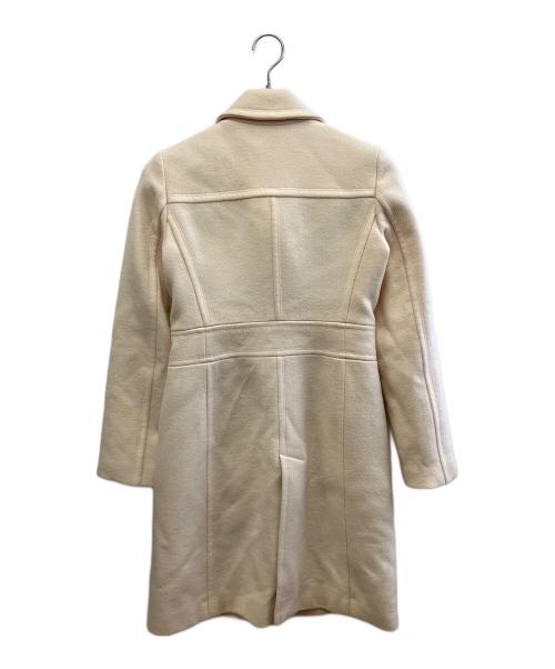 BURBERRY BLUE LABEL（バーバリーロンドンブルーレーベル）BURBERRY BLUE LABEL (バーバリーロンドンブルーレーベル) ウールコート ホワイト サイズ:38の古着・服飾アイテム