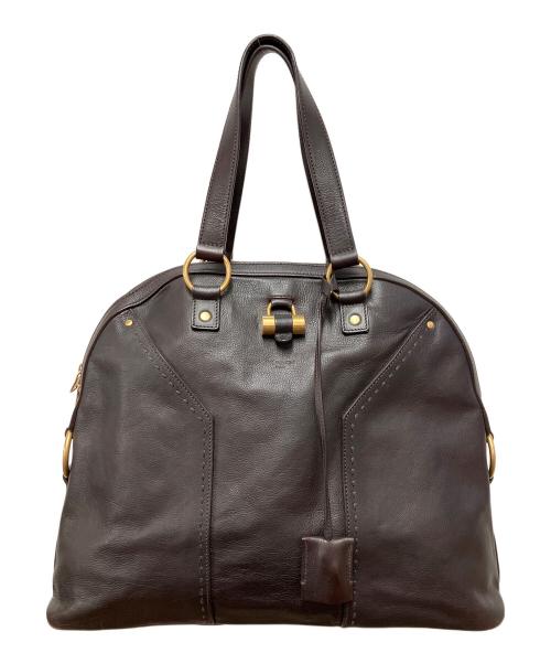 Yves Saint Laurent（イヴサンローラン）Yves Saint Laurent (イヴサンローラン) ハンドバッグ ブラウンの古着・服飾アイテム