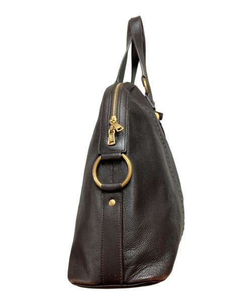 Yves Saint Laurent（イヴサンローラン）Yves Saint Laurent (イヴサンローラン) ハンドバッグ ブラウンの古着・服飾アイテム