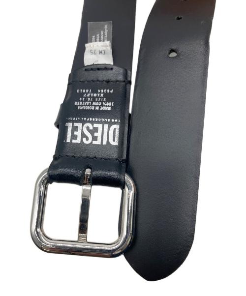 DIESEL（ディーゼル）DIESEL (ディーゼル) レザーベルト ブラック サイズ:75/30の古着・服飾アイテム