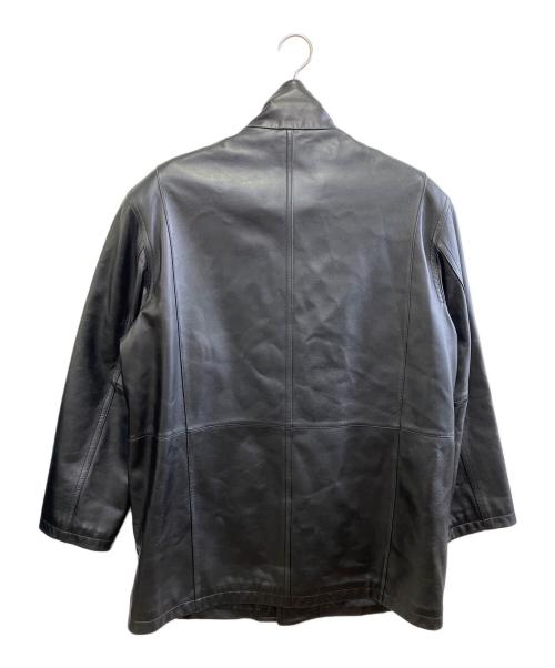 BALMAIN（バルマン）BALMAIN (バルマン) レザーコート ブラック サイズ:Lの古着・服飾アイテム