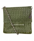 BOTTEGA VENETAボッテガベネタ）の古着「チェーンショルダーバッグ」｜グリーン