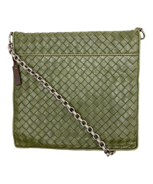 BOTTEGA VENETA（ボッテガベネタ）BOTTEGA VENETA (ボッテガベネタ) チェーンショルダーバッグ グリーンの古着・服飾アイテム