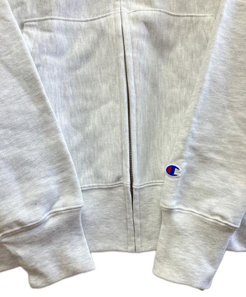 MoMA（モマ）MoMA (モマ) Champion REVERSE WEAVE (チャンピオン リバース ウィーブ) ジップパーカー ライトグレー サイズ:XLの古着・服飾アイテム
