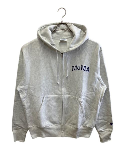 MoMA（モマ）MoMA (モマ) Champion REVERSE WEAVE (チャンピオン リバース ウィーブ) ジップパーカー ライトグレー サイズ:XLの古着・服飾アイテム