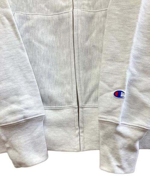 MoMA（モマ）MoMA (モマ) Champion REVERSE WEAVE (チャンピオン リバース ウィーブ) ジップパーカー ライトグレー サイズ:XLの古着・服飾アイテム