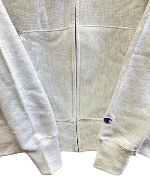 MoMA（モマ）MoMA (モマ) Champion REVERSE WEAVE (チャンピオン リバース ウィーブ) ジップパーカー ライトグレー サイズ:XLの古着・服飾アイテム